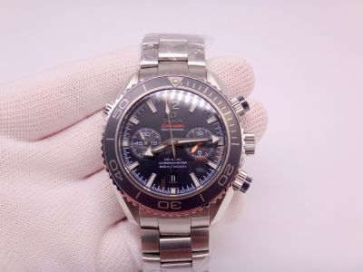 Swiss Replica Omega Seamaster Planet Ocean 600m Black Dial 9300 Chronograph Watch 